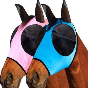 Horse Fly Mask Horse Supplies Fly Masks for Horses with Ears Soft Fine Mesh